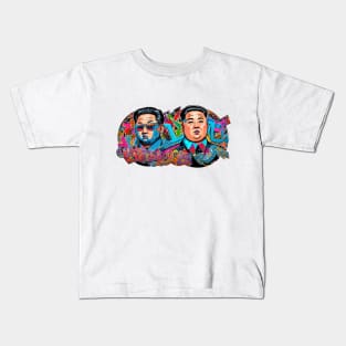 Kim Jong Un graffiti art Kids T-Shirt